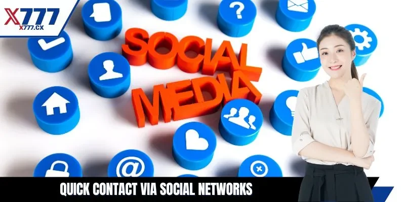 Quick contact via social networks