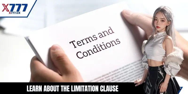 Learn about the limitation clause